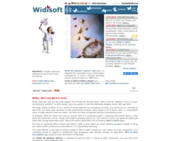 Widisoft.com(MP3 to MIDI and Audio to MIDI Converter) Screenshot