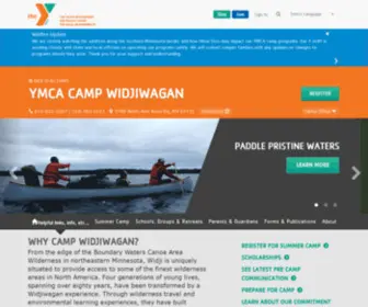 Widji.org(YMCA Kids Camp & Retreat Center In Ely MN) Screenshot