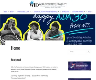 Wid.org(World Institute on Disability) Screenshot