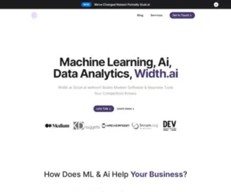 Width.ai(Artificial Intelligence and Machine Learning Consulting Services) Screenshot