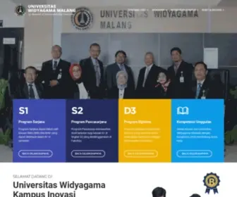 Widyagama.ac.id(Go Research and Entrepreneurship University) Screenshot
