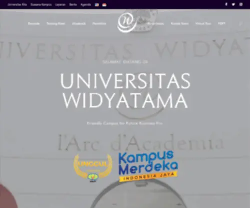 Widyatama.ac.id(Universitas Widyatama) Screenshot