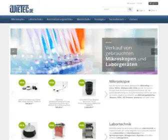 Wie-Tec.de(Mikroskopobjektiv) Screenshot