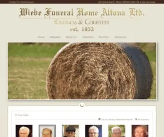 Wiebefhaltona.com(Wiebe Funeral Home Altona Ltd) Screenshot