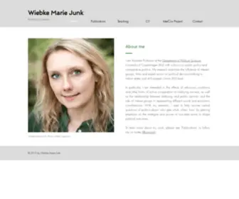 Wiebkejunk.com(Wiebke Marie Junk) Screenshot