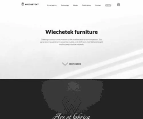 Wiechetek.com(Luxury furniture) Screenshot