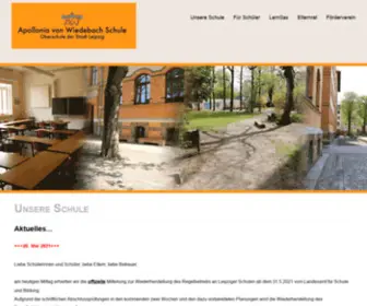 Wiedebachschule-Leipzig.de(Unsere Schule) Screenshot