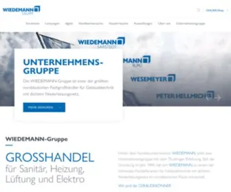 Wiedemann.de(Großhandel für Sanitär) Screenshot