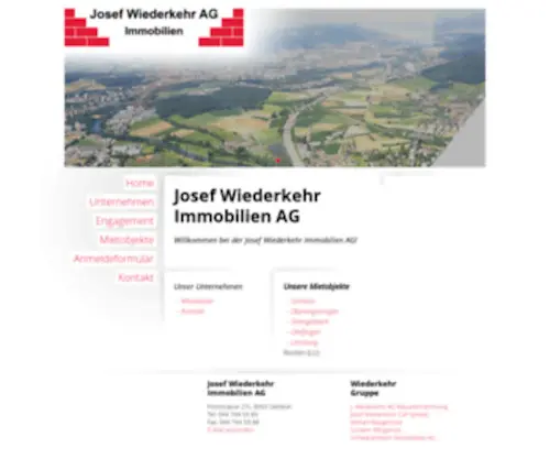 Wiederkehr-Group.ch(Josef Wiederkehr Immobilien AG) Screenshot