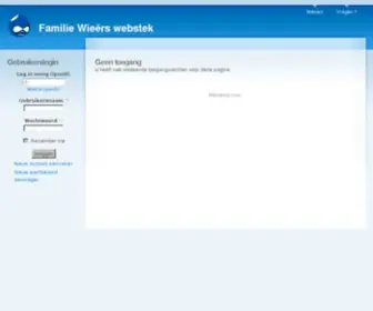 Wieers.com(Geen toegang) Screenshot