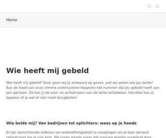 Wieheeftmijgebeld.nl(Wie heeft Gebeld) Screenshot