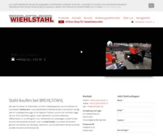Wiehlstahl.de(Stahl kaufen beim zertifizierten Stahlhändler) Screenshot