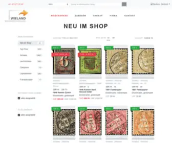 Wieland-Briefmarken.ch(Schweizer Briefmarken) Screenshot