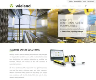 Wieland-Safety.com(Machine guarding or safety guarding your equipment) Screenshot