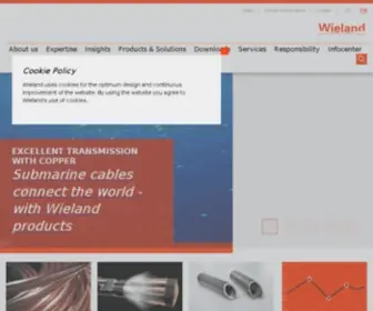 Wieland.de(Ihr Spezialist für Kupfer und Kupferlegierungen) Screenshot