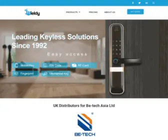 Wieldy.co.uk(Elecrtonic locks for hotels) Screenshot