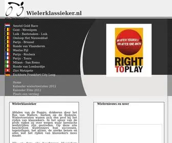 Wielerklassieker.nl(Wielerklassieker 2012) Screenshot