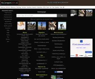 Wielersportinfo.nl(Wielrennen informatie. Ook veel rekenmachines) Screenshot