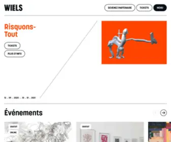 Wiels.org(Centre d'Art Contemporain) Screenshot