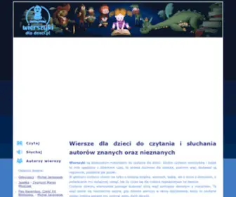 Wierszykidladzieci.pl(Wiersze i wierszyki dla dzieci) Screenshot