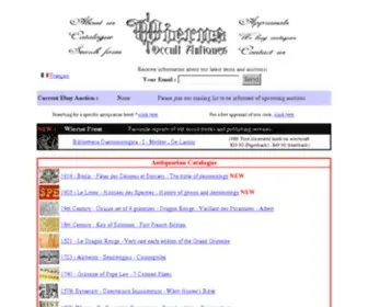 Wierus.com(Wierus Occult Antiques) Screenshot