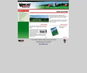 Wieseindustries.com(Wiese Tillage) Screenshot