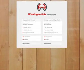 Wiesinger-Holz.at(Holzhandel) Screenshot