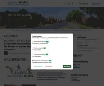 Wietze.de(Gemeinde Wietze) Screenshot