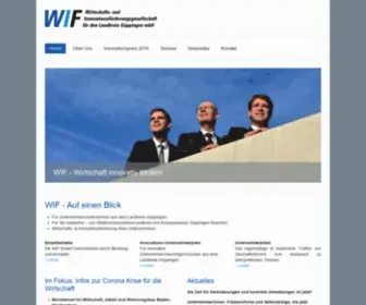 Wif-GP.de(Wirtschaftsförderung) Screenshot