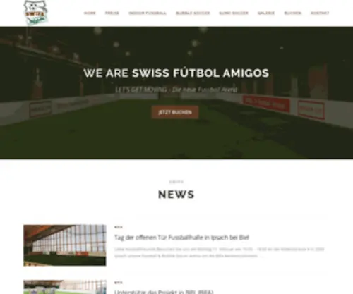 Wifaindoor.ch(Indoor Fussball Buchung auf Kunstrasenplätzen in Winterthur oder Zürich) Screenshot