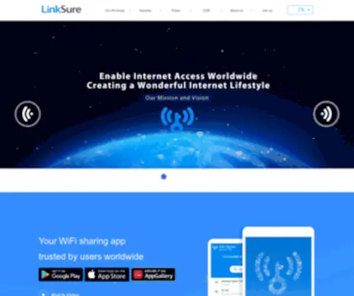Wifi.com(LinkSure Network) Screenshot