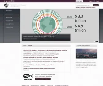 Wifialliance.com(Wi-Fi Alliance) Screenshot
