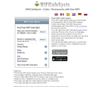 Wificafespots.com(Free WiFi Cafe Spots) Screenshot