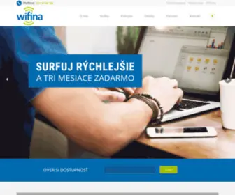 Wifina.sk(Tlapnet Slovensko internet pre každého) Screenshot