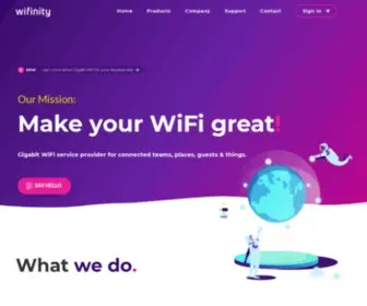 Wifinity.com(Gigabit WiFi Service Provider) Screenshot