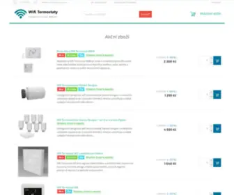 Wifitermostaty.cz(Wifi Termostaty. Wifi termostatická řešení) Screenshot
