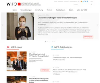 Wifo.at(Österreichisches Institut für Wirtschaftsforschung Wien) Screenshot