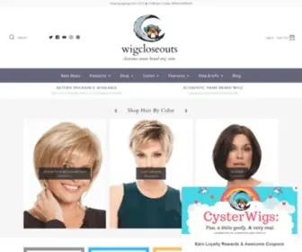 Wigcloseouts.com(Major Savings On Name Brand Styles) Screenshot