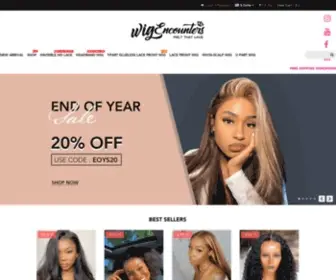 Wigencounters.com(Affordable human hair lace wigs for your first wig) Screenshot