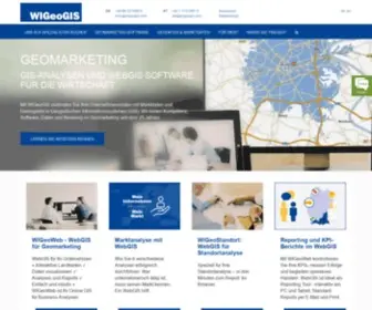 Wigeogis.com(Geomarketing mit GIS und WebGIS) Screenshot