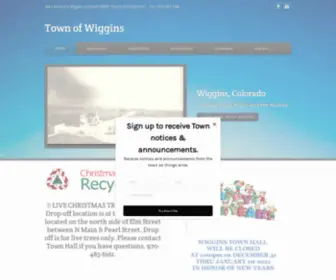 Wigginsco.com(Town of Wiggins) Screenshot