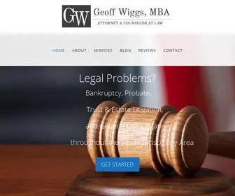 Wiggslaw.com(Bankruptcy and Estate Administration) Screenshot