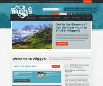 Wiggys.com(The World's BEST Sleeping Bags) Screenshot