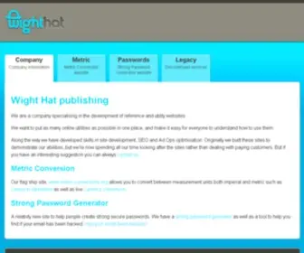 Wight-Hat.com(Wight Hat Ltd) Screenshot