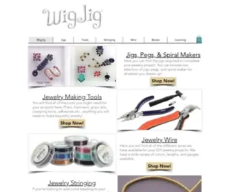 Wigjig.com(All the tools and information you need in order to make your own jewelry) Screenshot