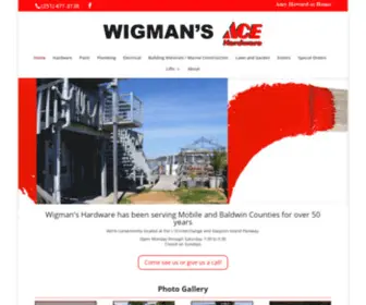 Wigmanshardware.com(Wigmans Hardware and Lifts) Screenshot