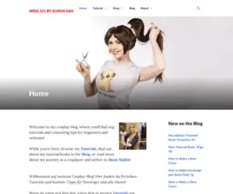 Wigs101.com(How to style a cosplay wig) Screenshot