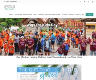 Wigsforkids.org(Helping Children Look Themselves and Live Their Lives) Screenshot