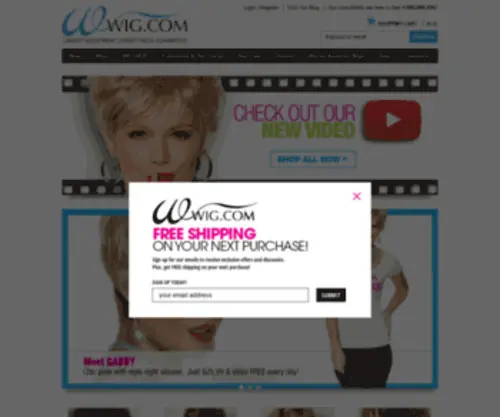 Wigshop.com(WIGSHOP® Wigs) Screenshot