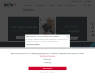 Wiha.com(Schraubendreher, Schraubenzieher, Bits, Zangen und Stiftschlüssel) Screenshot